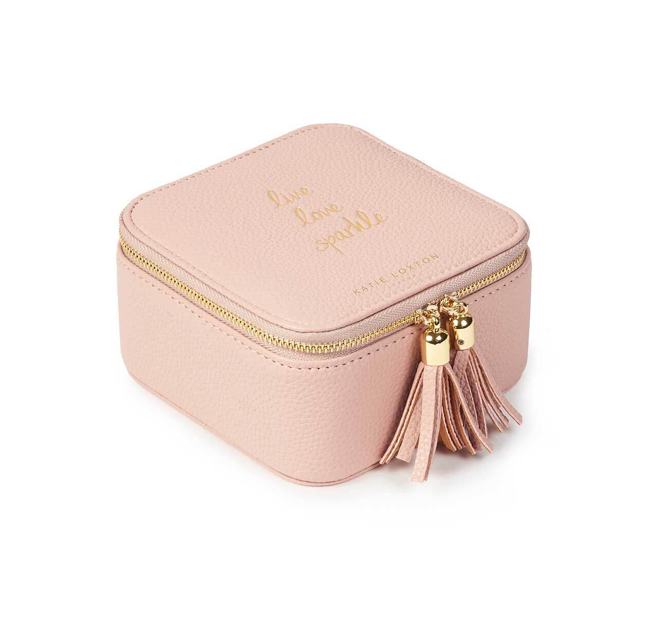 Tassel Square Jewellery Box | Live Love Sparkle | Pink