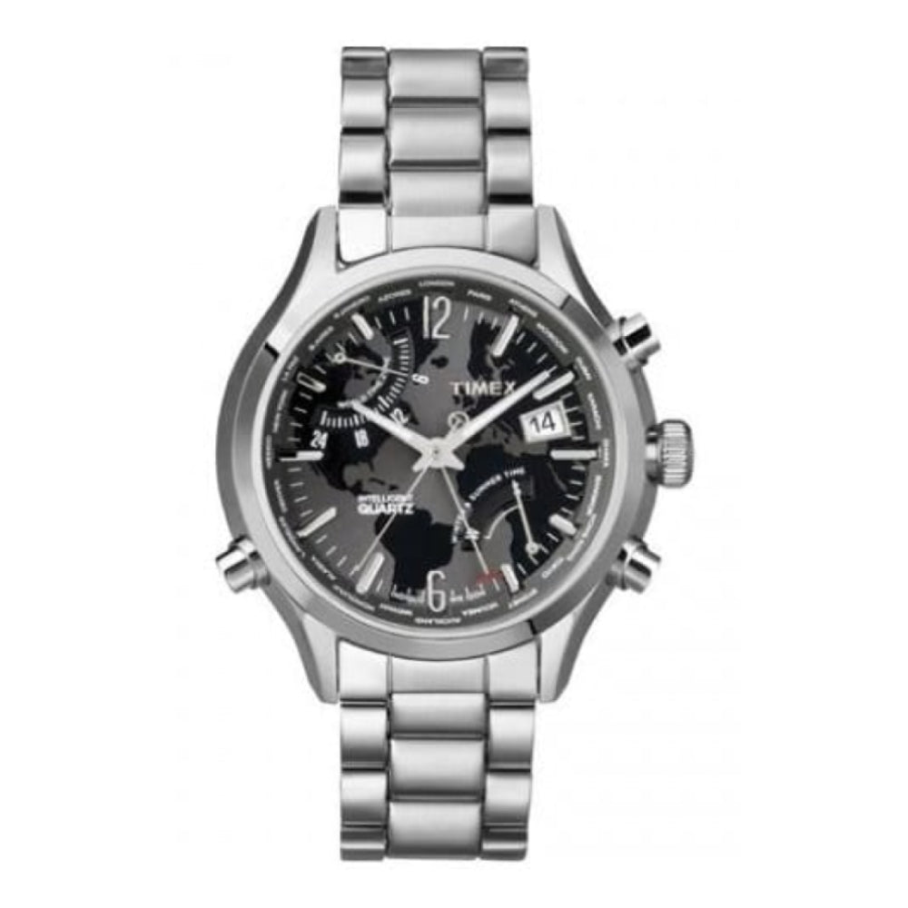 Gents IQ World Time Stainless Steel Watch
