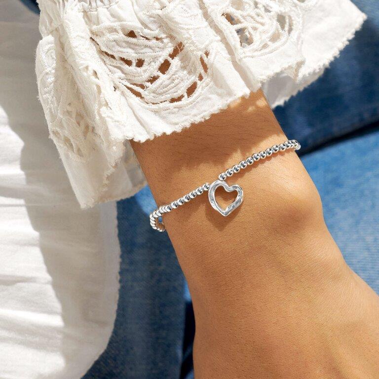 A Little 'From The Heart' Silver Plated Bracelet
