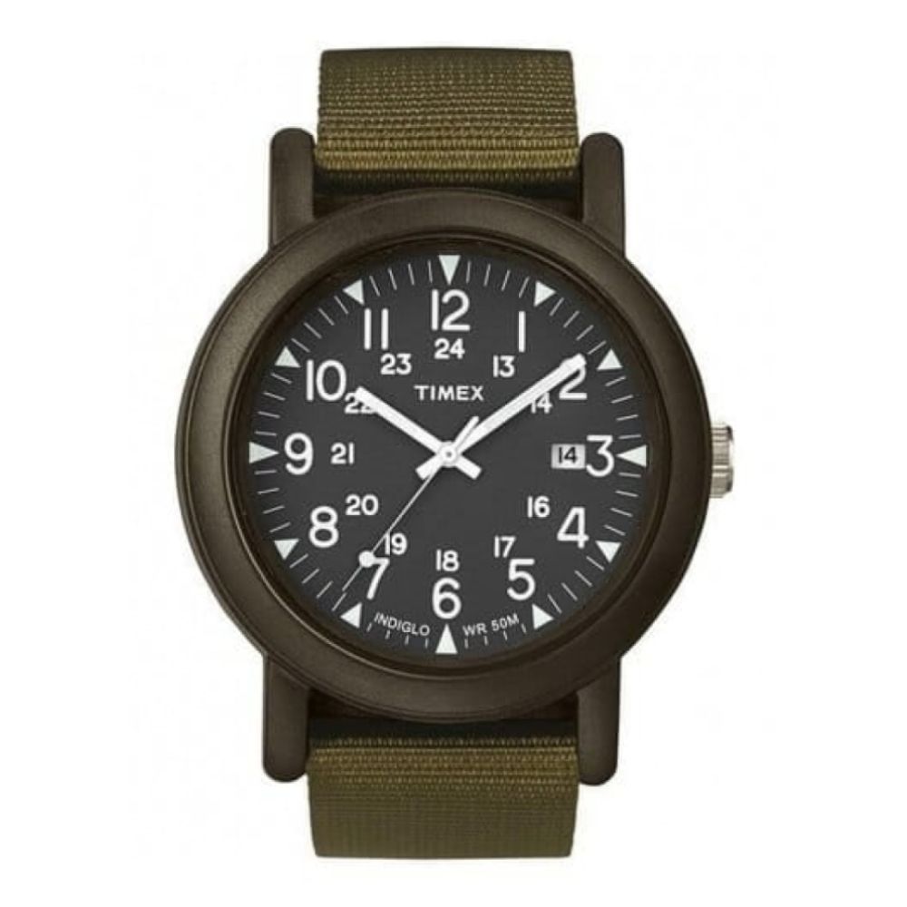 Gents Camper Olive Green Strap Watch
