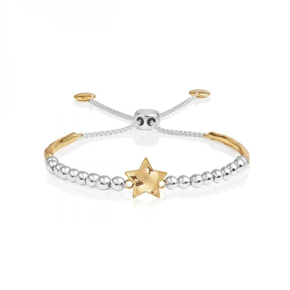 Bracelet Bar | Gold | Hammered Star Ball Friendship Bracelet | 25cm Adjustable