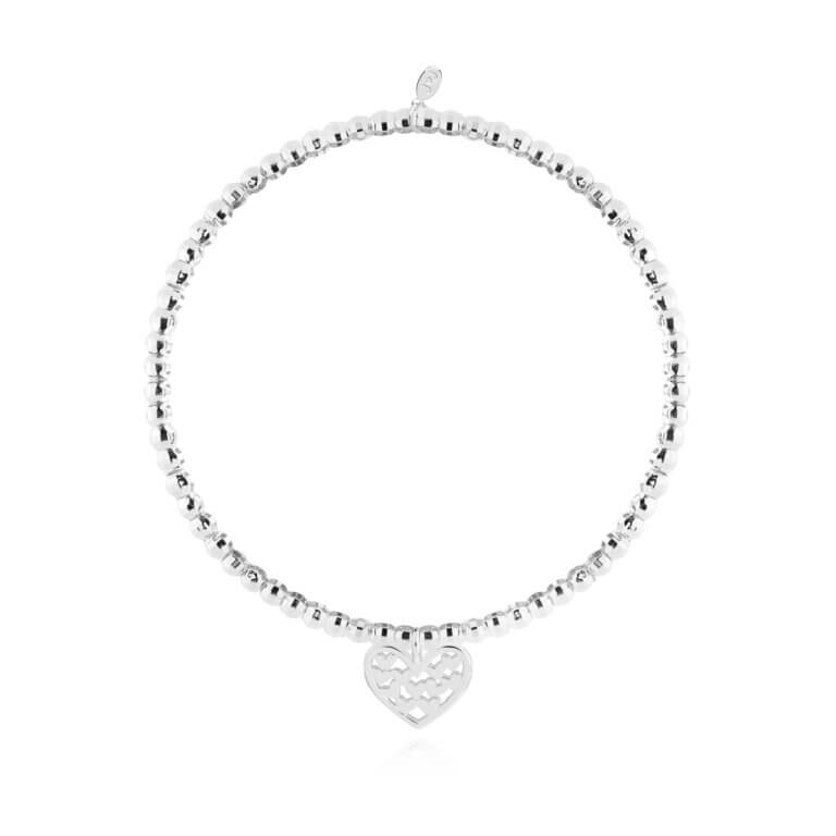 Faceted A Little | Darling Daughter | Silver | Bracelet | 17.5cm Stretch