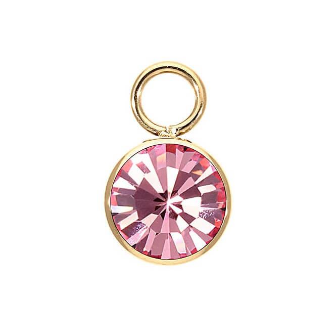 Light Rose Charm BOTTONE 10mm (G/P)