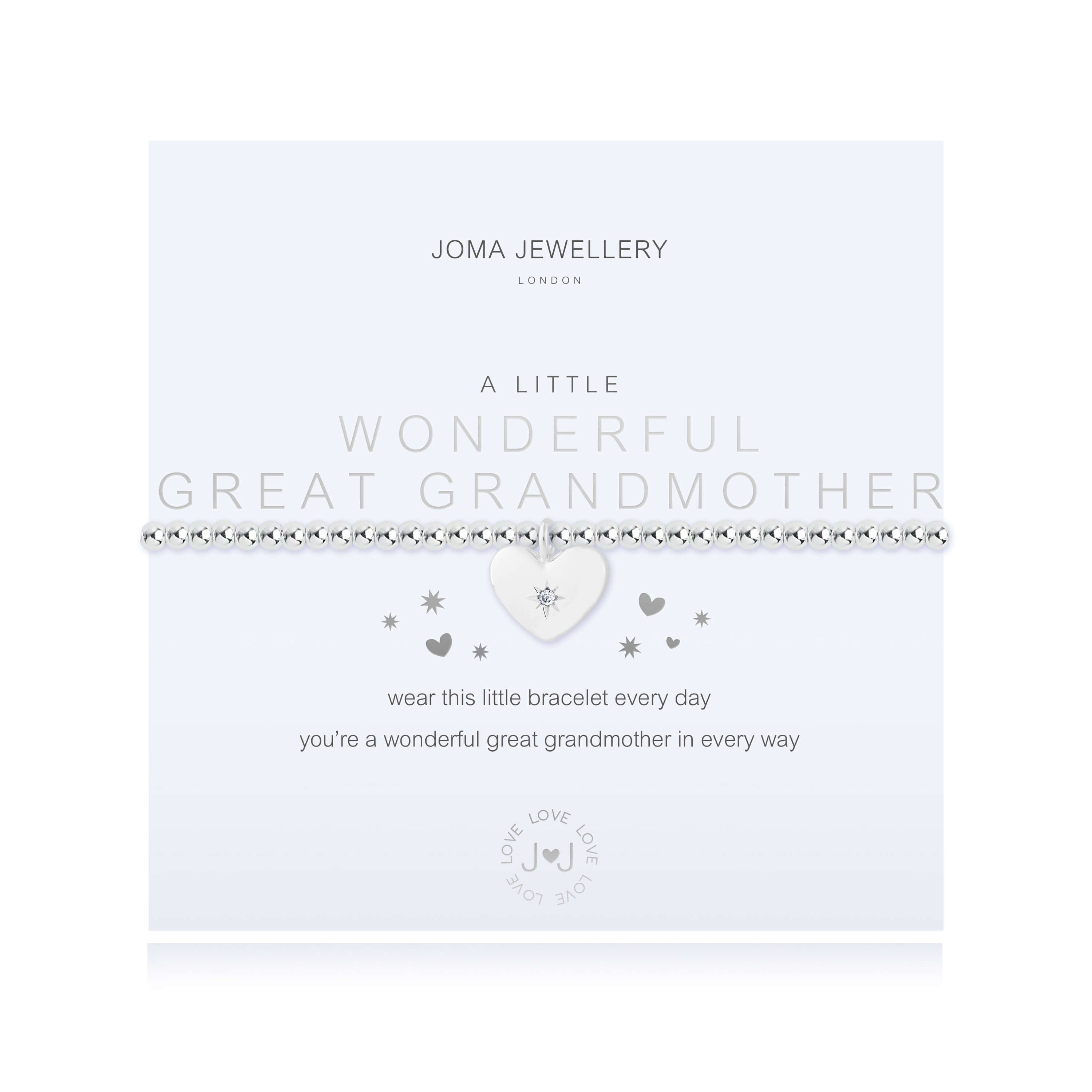 A Little | Wonderful Great Grandmother | Silver | Bracelet | 17.5cm Stretch