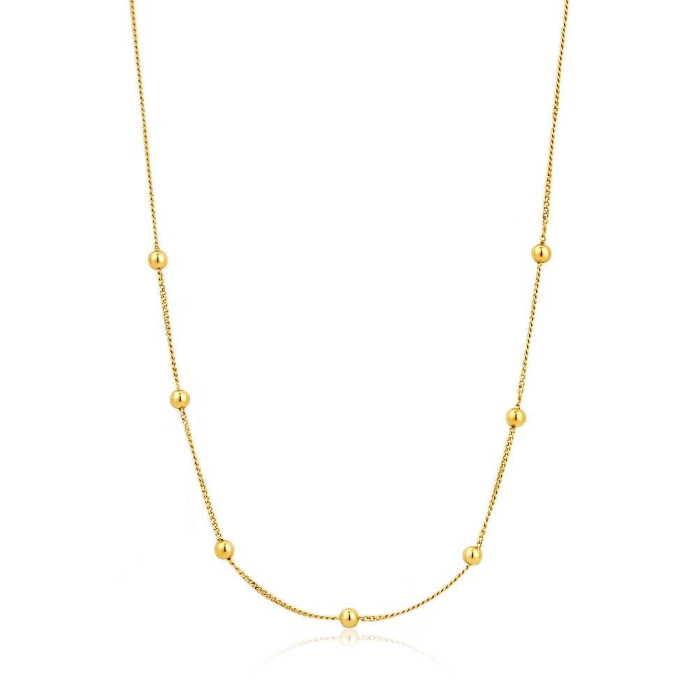 Modern Minimalism Drop Balls Chain Necklace
