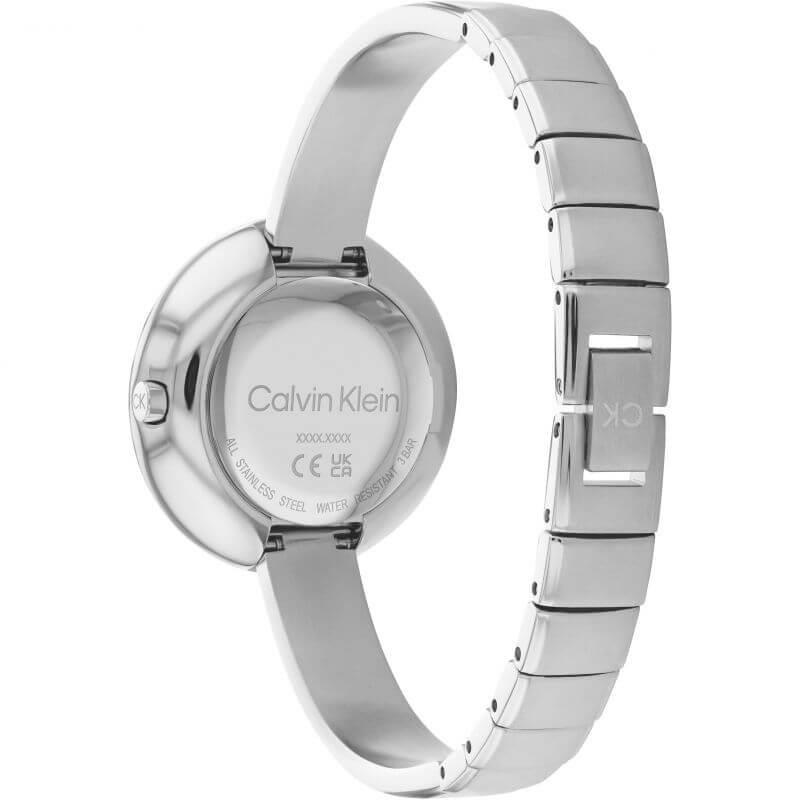 Confidence Bangle Silver Dial Stainless Steel Bracelet Ladies Watch