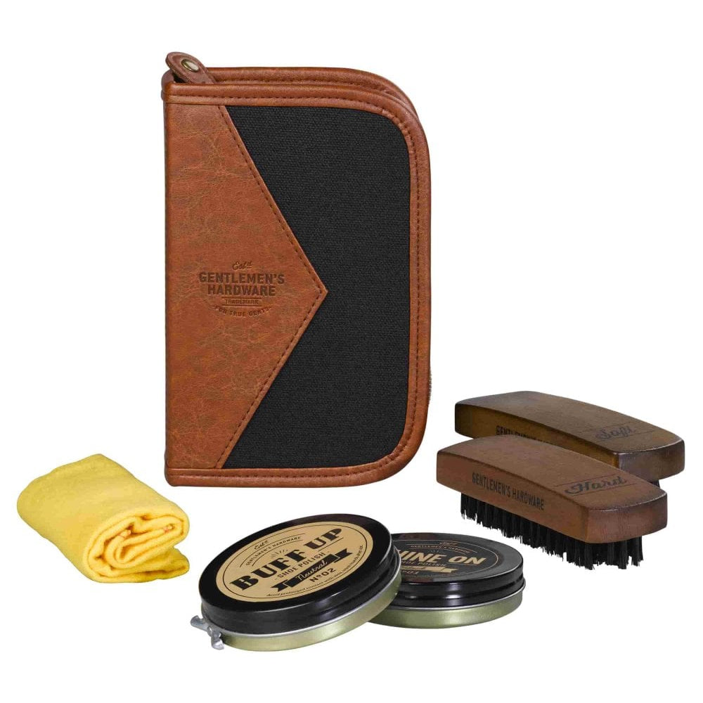 Shoe Shine Kit - Charcoal