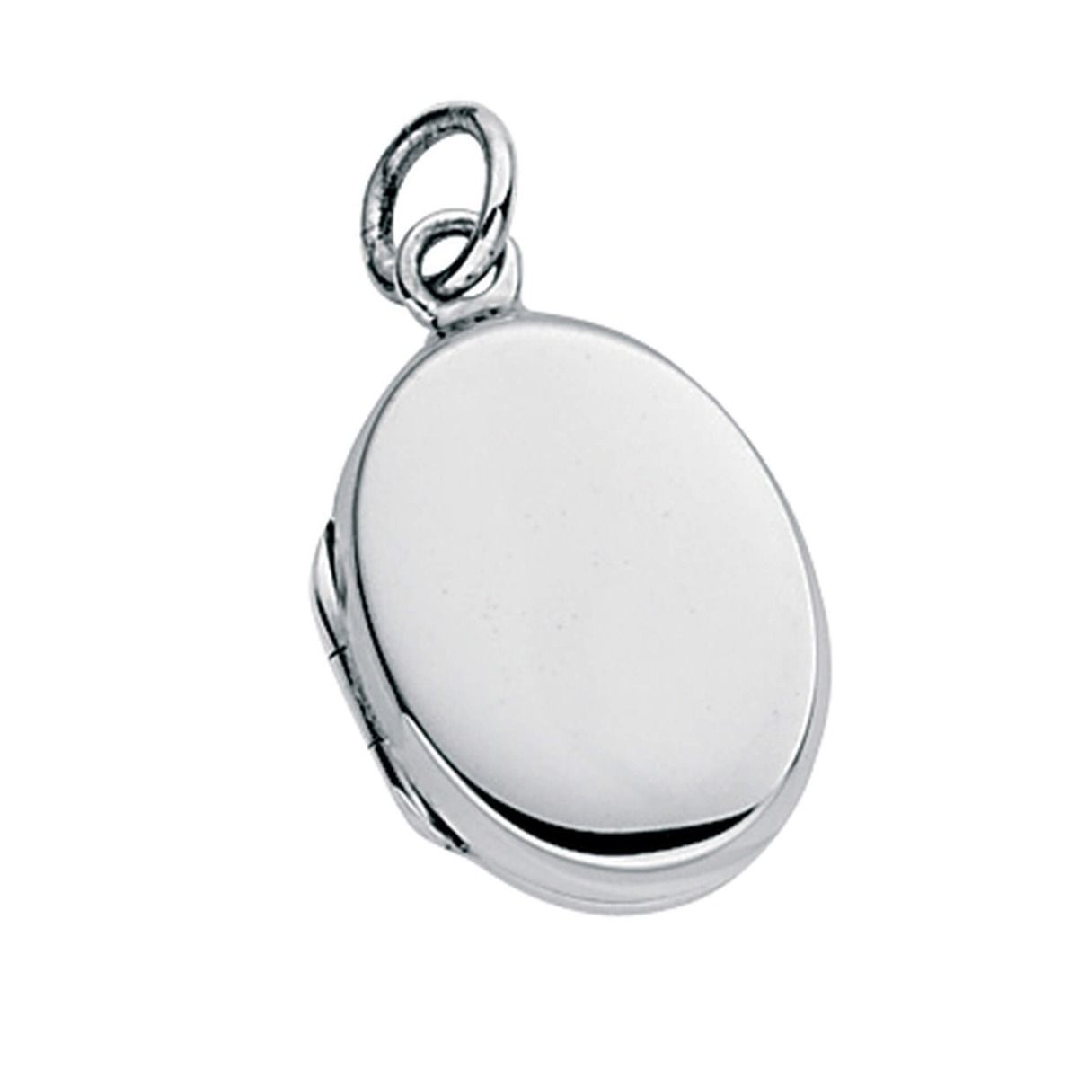 Small Oval Locket Pendant Necklace