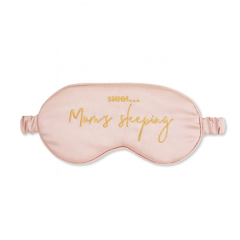 Satin Eye Mask | Shhh... Mums Sleeping | Pale Pink