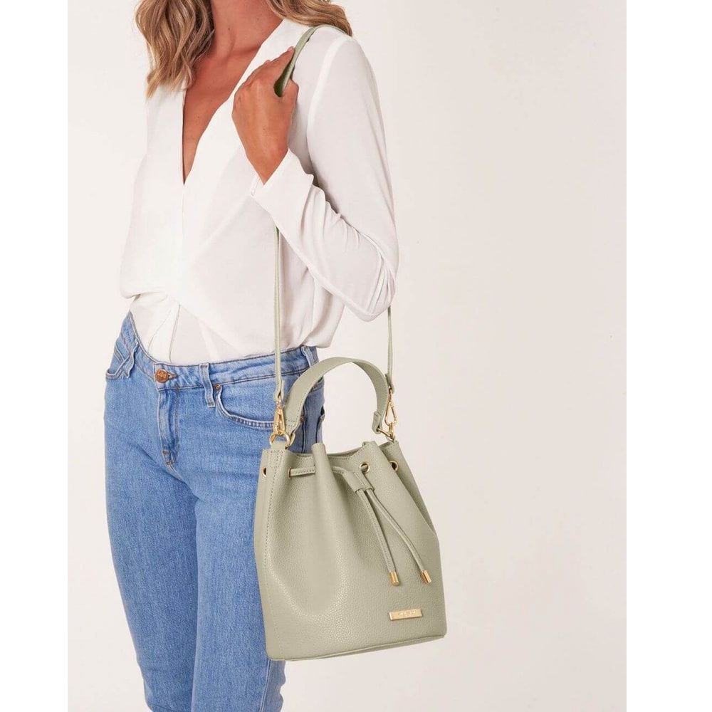 Chloe Bucket Bag | Warm Grey | 26 X 22 X 22cm