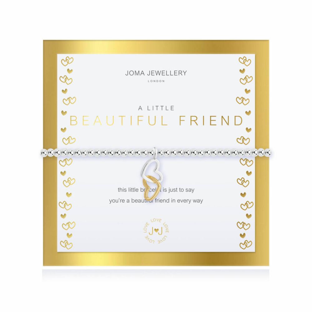 Beautifully Boxed A Littles | Beautiful Friend | Silver | Bracelet | 17.5cm Stretch