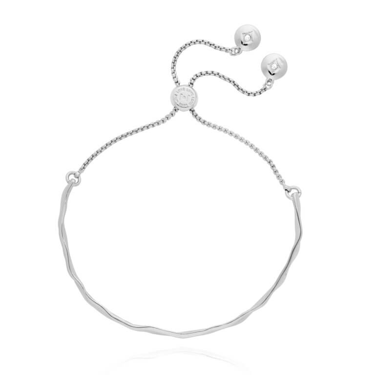 Bracelet Bar | Hammered | Silver | Bangle | 20cm Adjustable