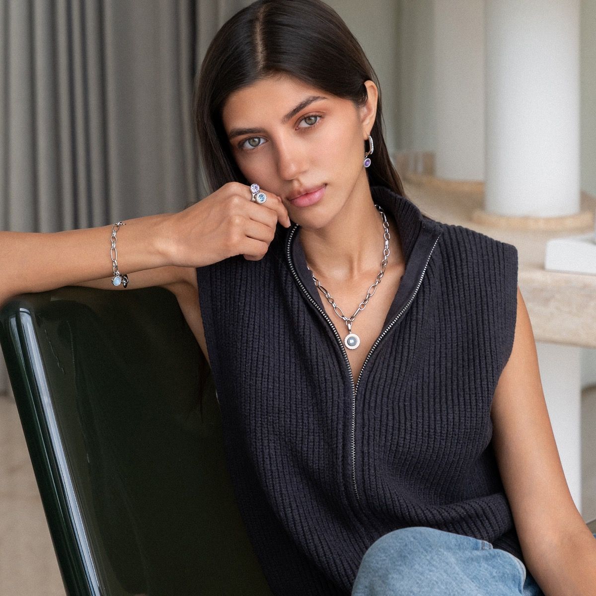 SAN REMO Hoop Earring (S/P)