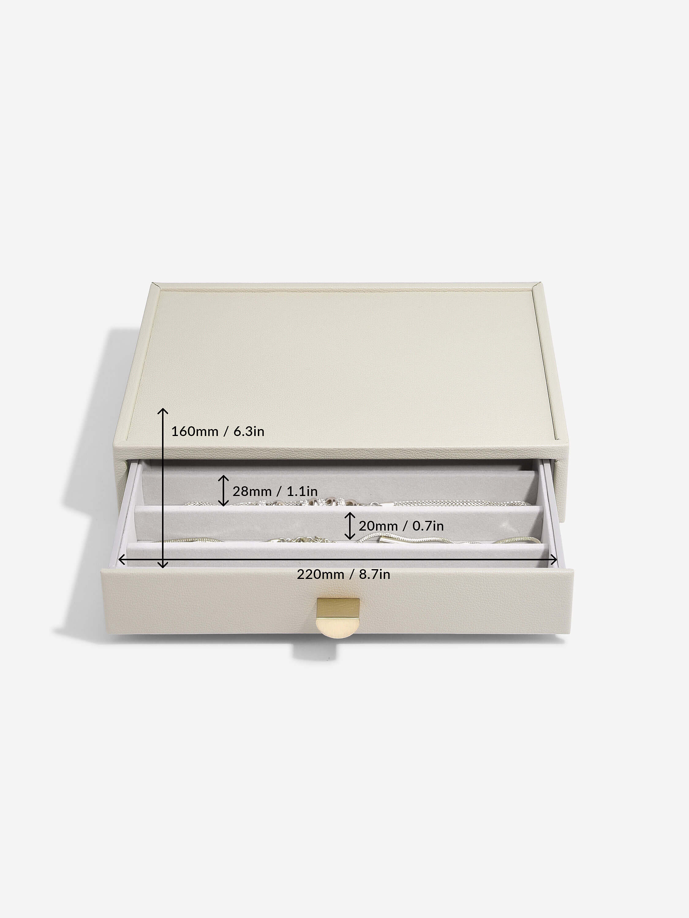 Pebble Oatmeal Classic Drawer Set Of 4