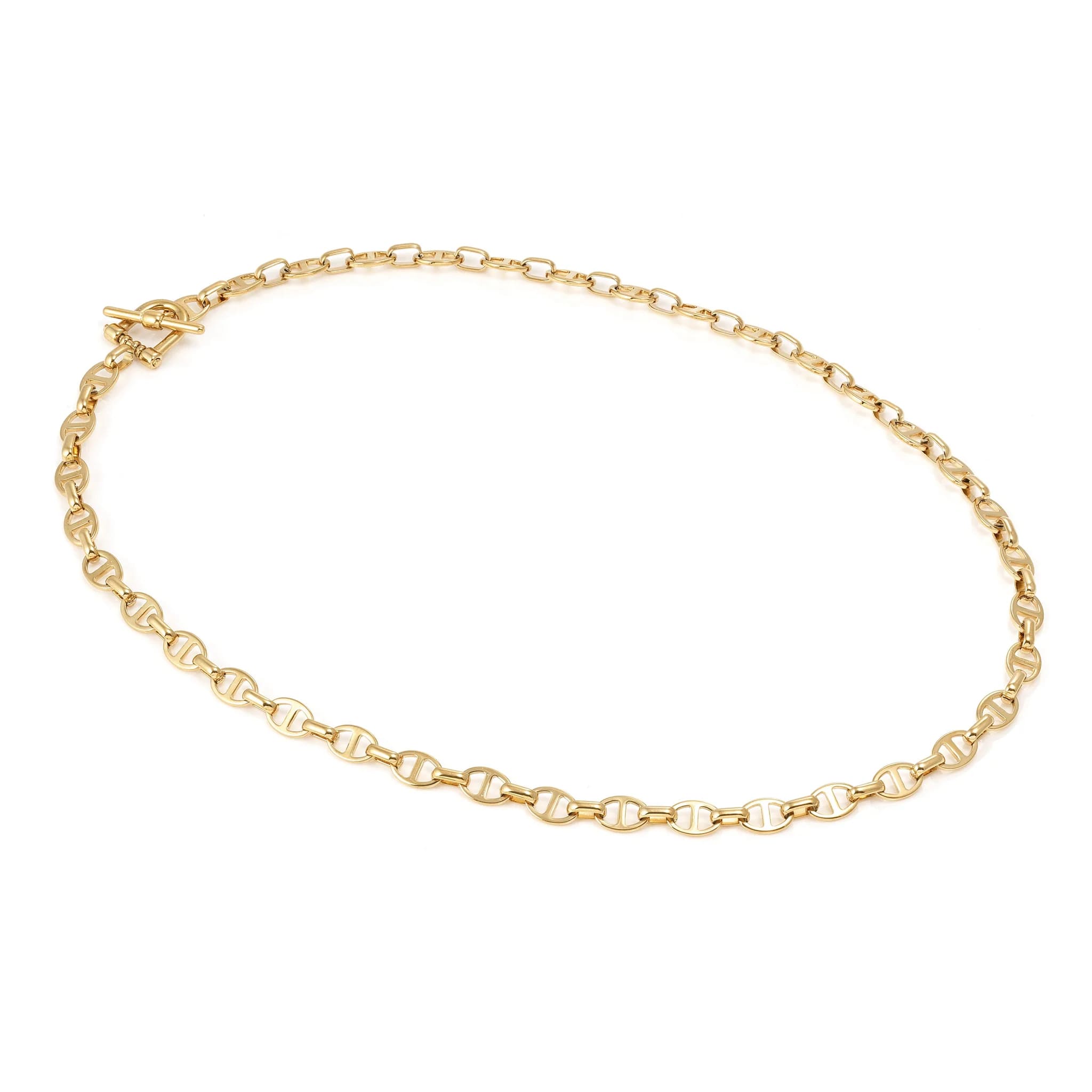 Ecclettica Navy Chain Gold Plated Necklace