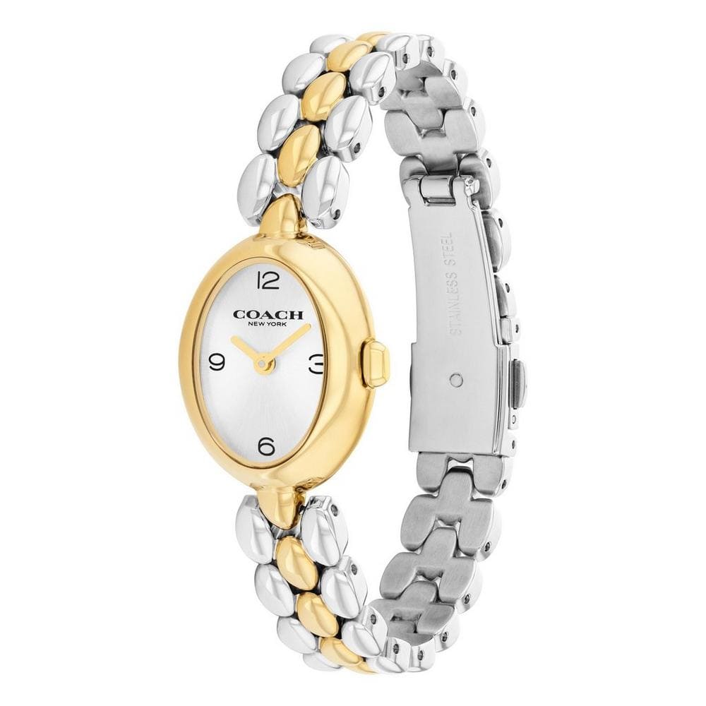 Sammy Silver Sunray Dial Watch & Two-Tone Stainless Steel Bracelet Set