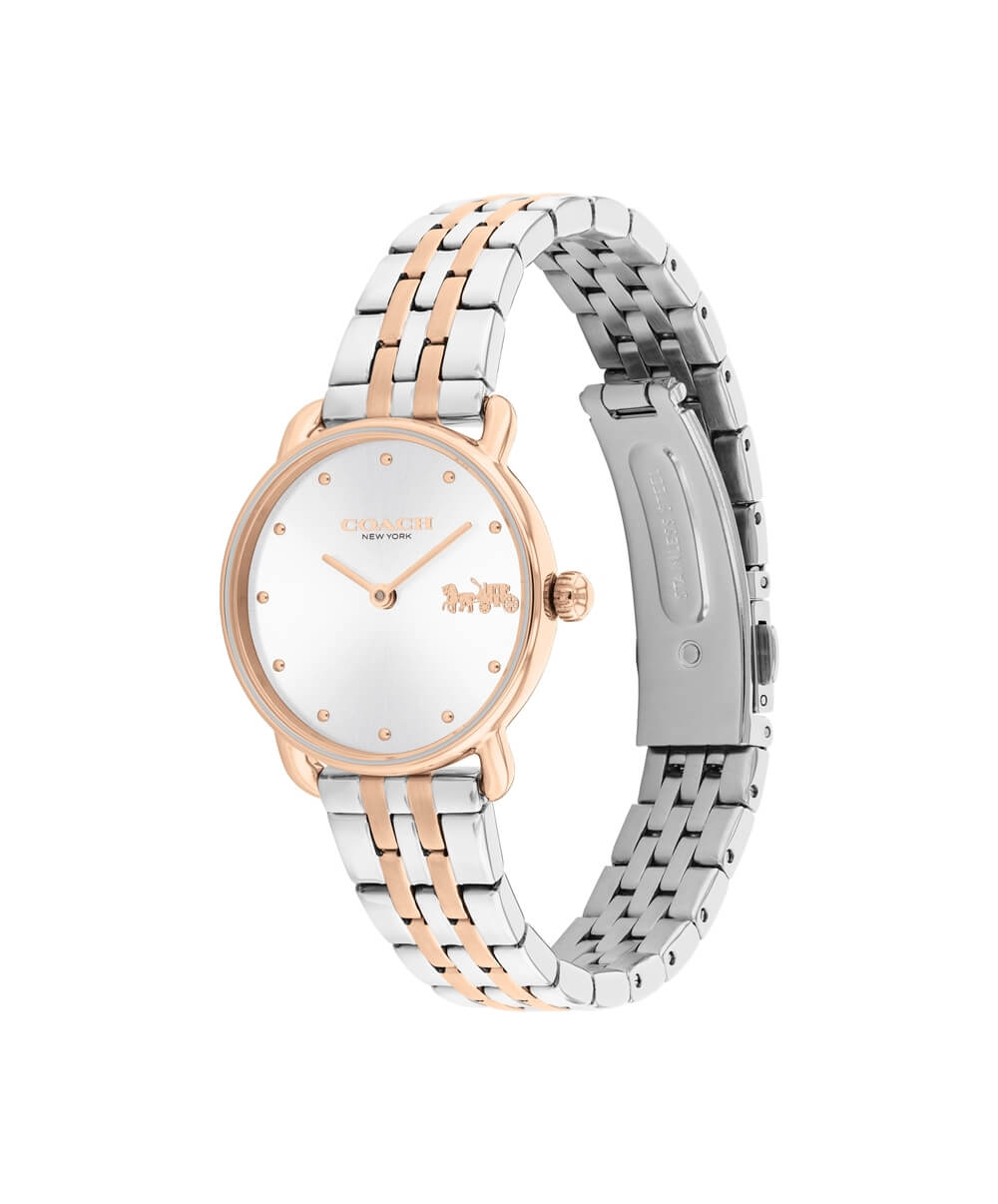 Elliot Silver Dial With Two Tone Bracelet Ladies Watch