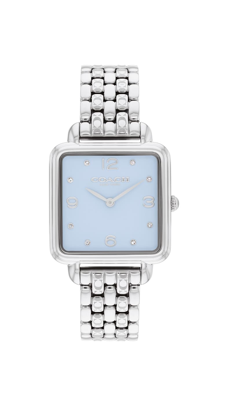 Cass Stainless Steel Light Blue Dial Ladies Watch