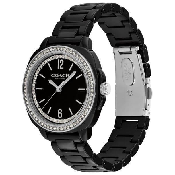 Kitt Black Dial With Black Ceramic Bracelet Ladies Watch