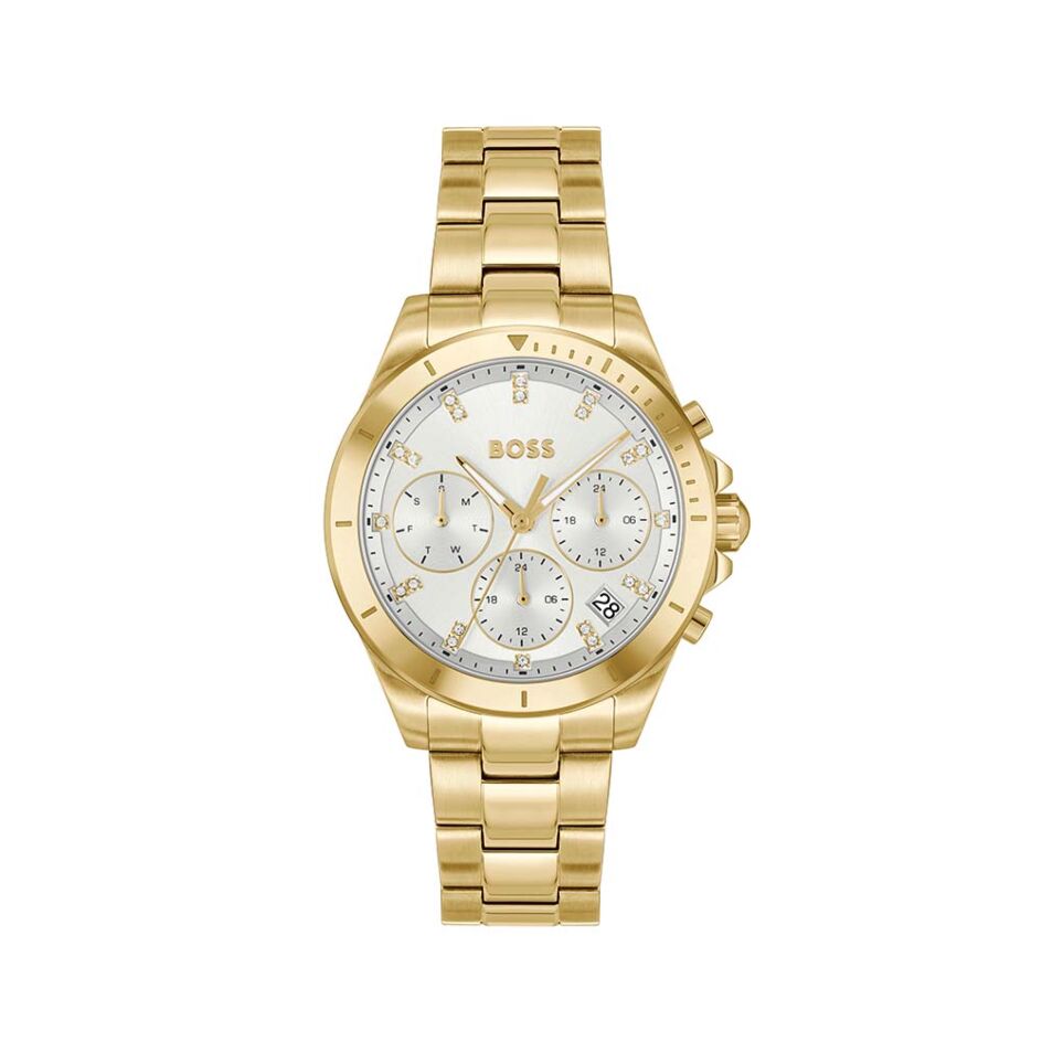 ALLEY SPORT LUX Silver Dial With Gold Tone Bracelet Ladies Watch