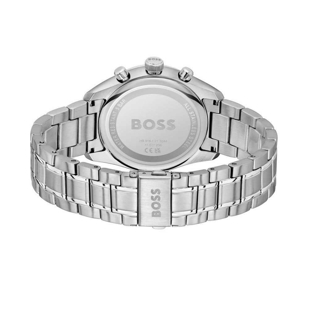 Grand Prix Chronograph Green Dial With Stainless Steel Bracelet Mens Watch