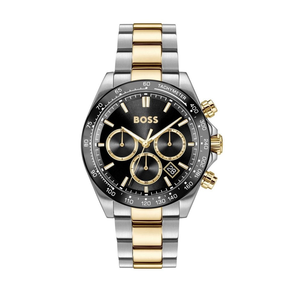 HERO 2.0 Chronograph Black Dial With Two Tone Bracelet Mens Watch