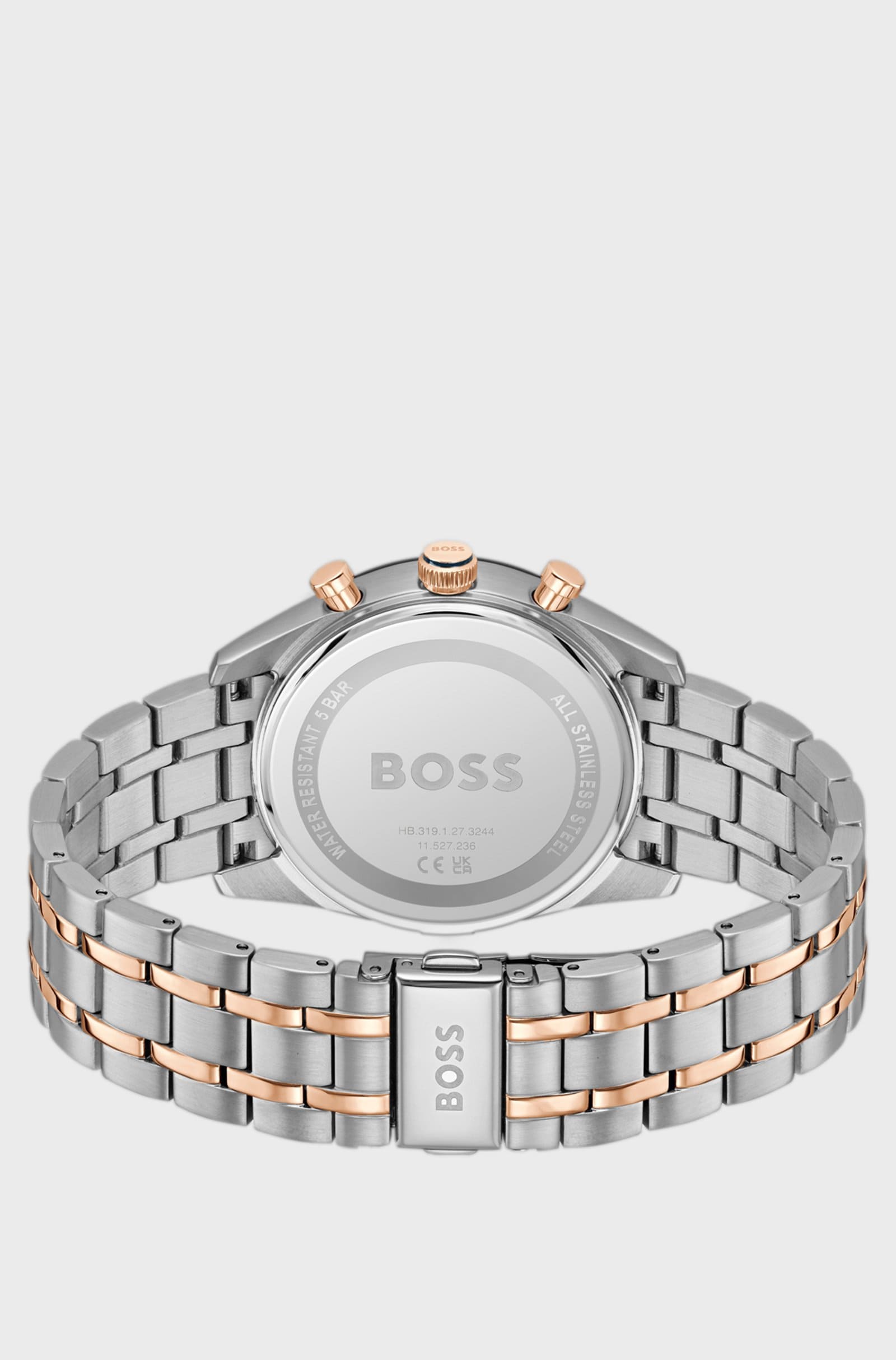 TOURMASTER Dual-Time Blue Dial With Two Tone Bracelet Mens Watch