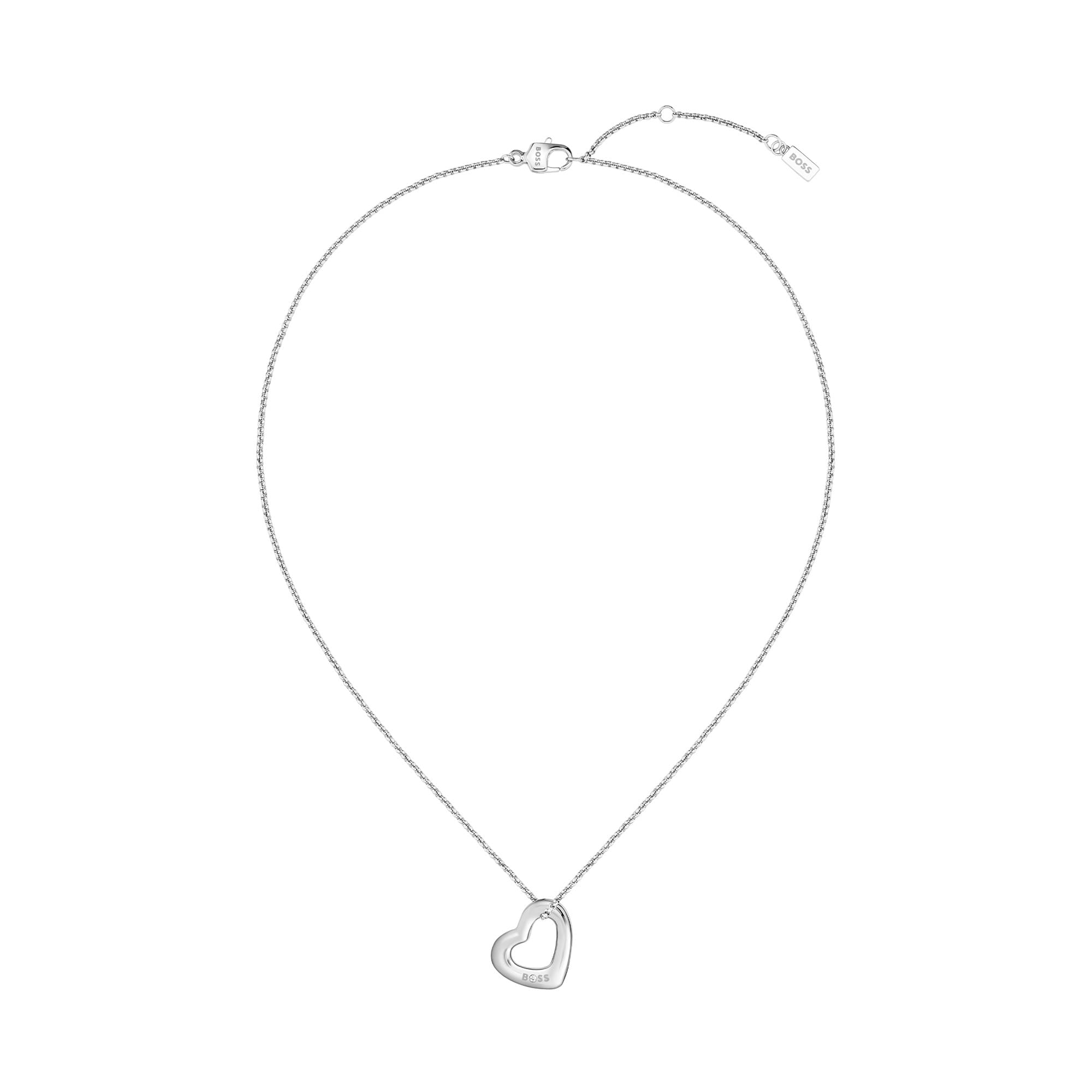 Silver-Tone Honey Boundless Heart Pendant Necklace