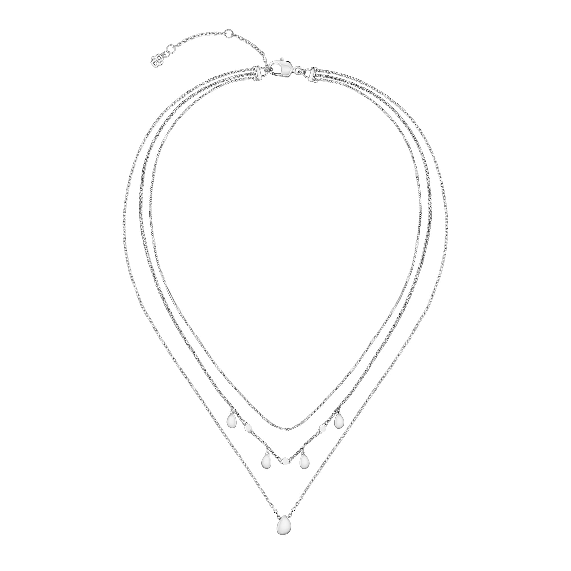 Selena Teardrop Crystal  Stainless Steel Necklace