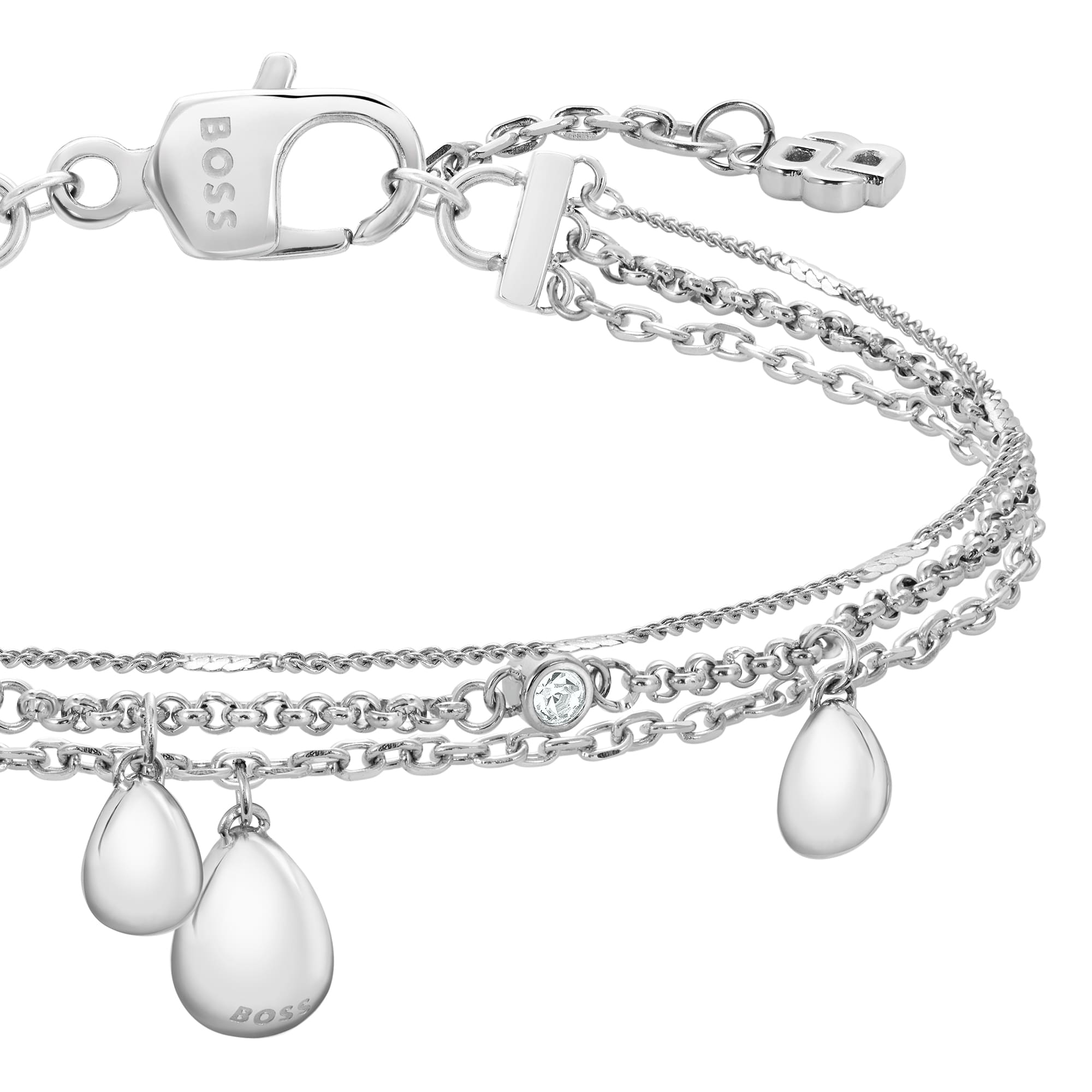 Selena Teardrop Crystal  Stainless Steel Bracelet
