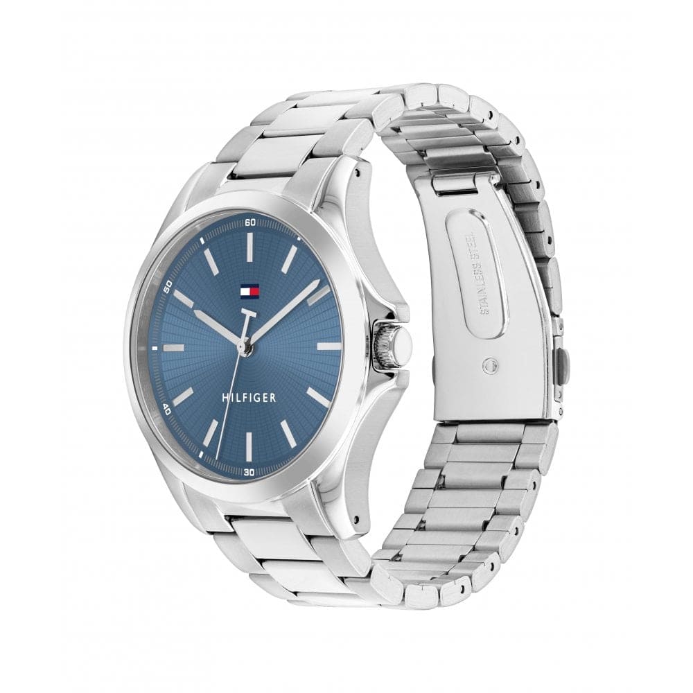 Bruce Light Blue Dial With Stainless Steel Bracelet Gents Watch