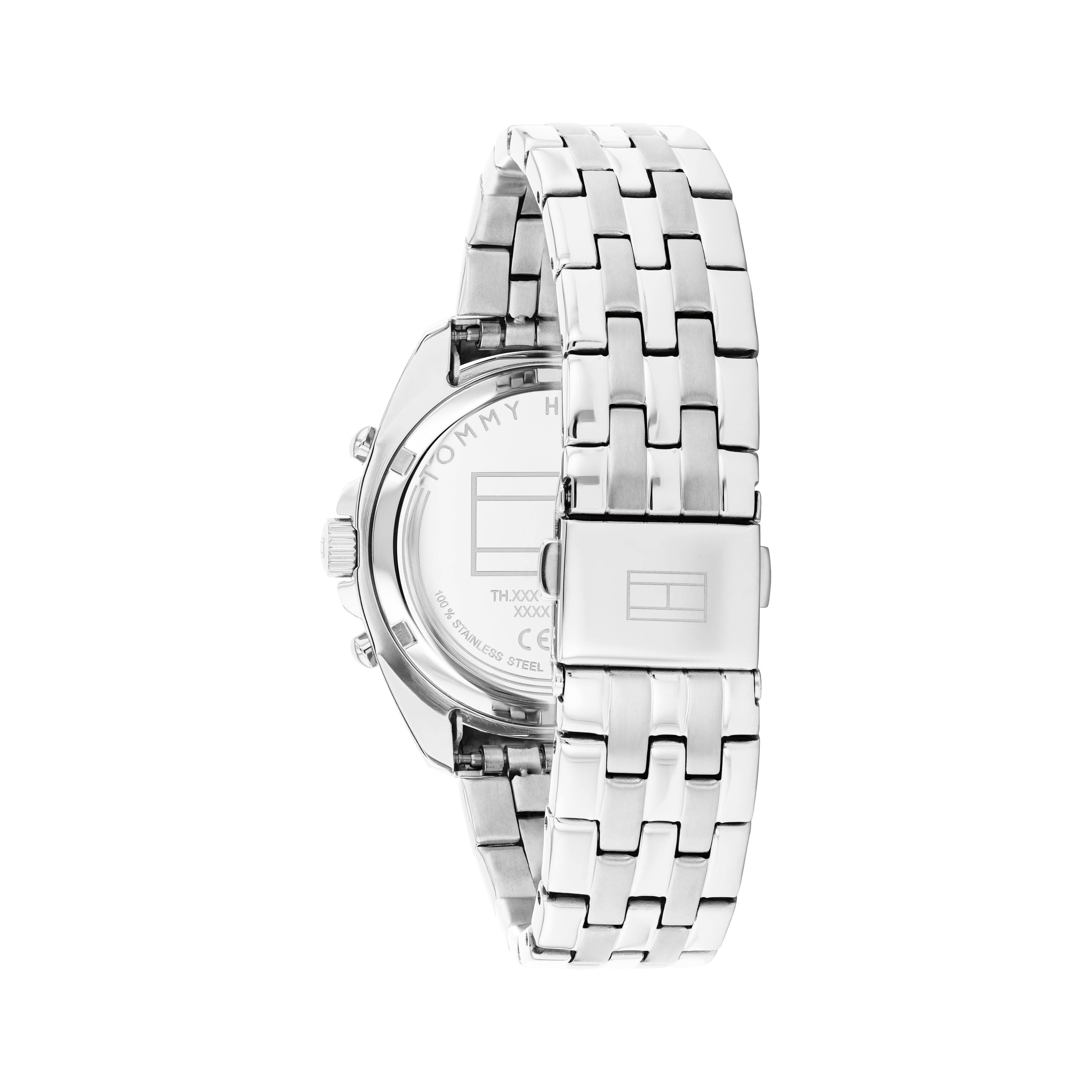 Mellie Multifunction Silver Dial With Stainless Steel Bracelet Ladies Watch