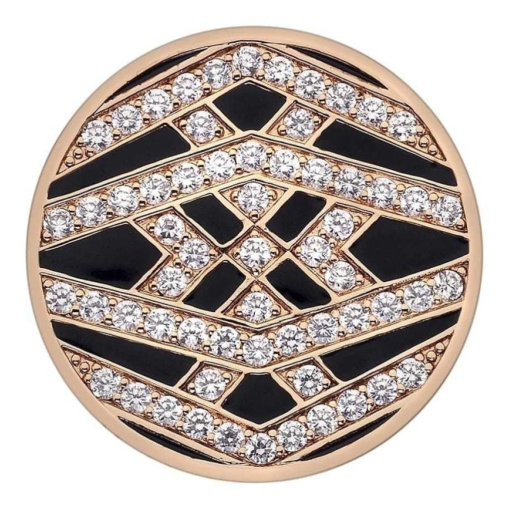 Art Deco Classic Rose Gold Plate Coin - 33mm