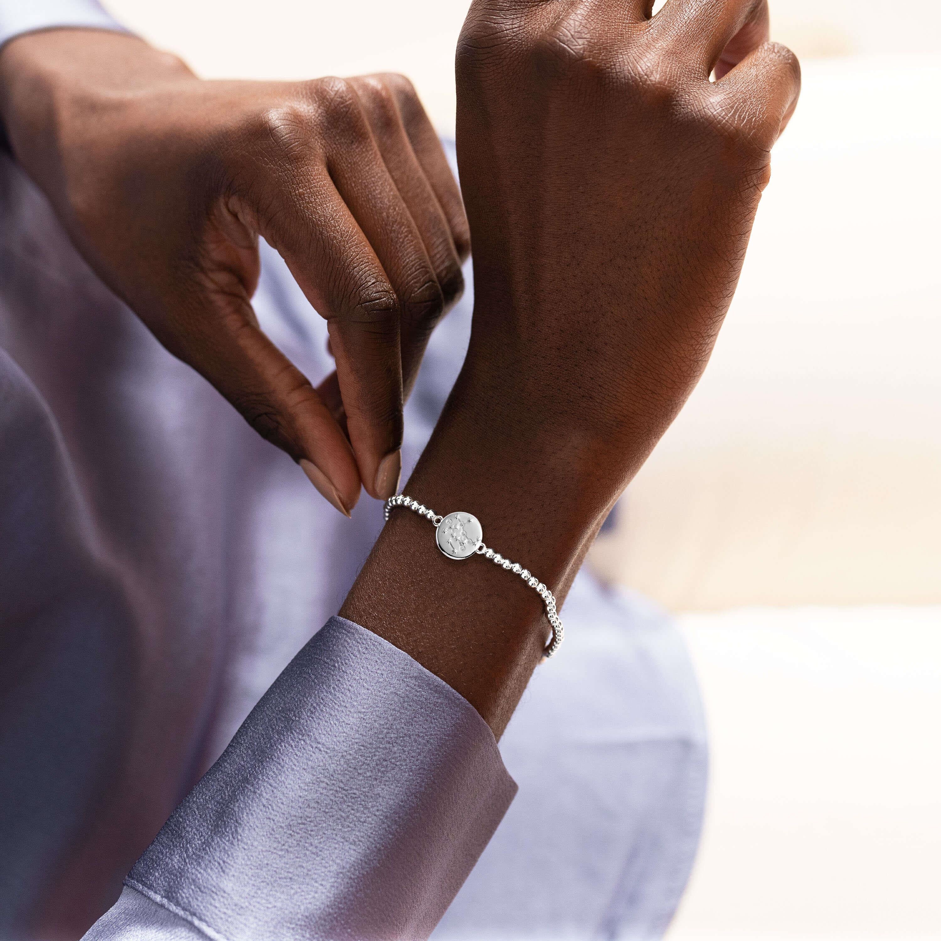 A Little | Gemini | Silver | Bracelet | 17.5cm Stretch