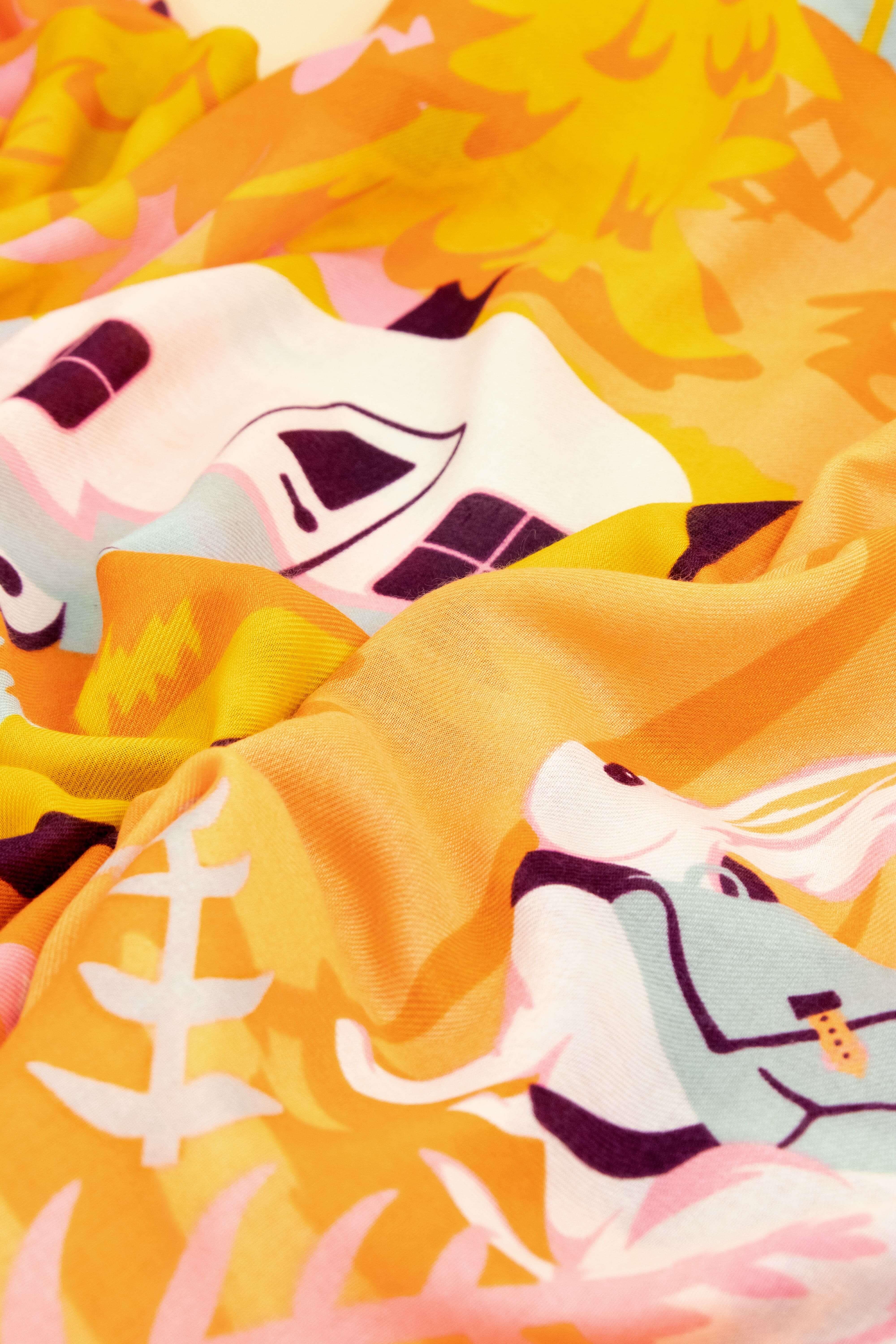 Print Scarf - Glamping