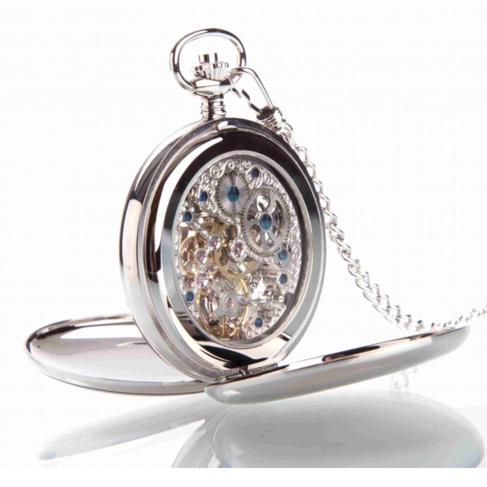 The Westminster - Chrome Mechanical Dual Time Double Hunter