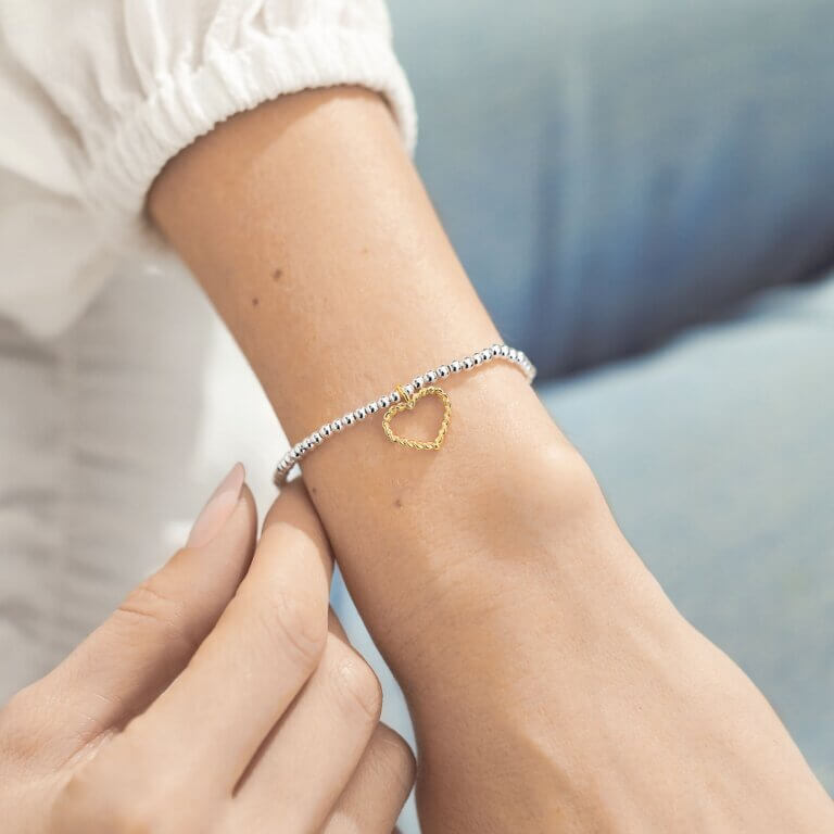 A Little | Love And Strength | Silver | Bracelet | 17.5cm Stretch