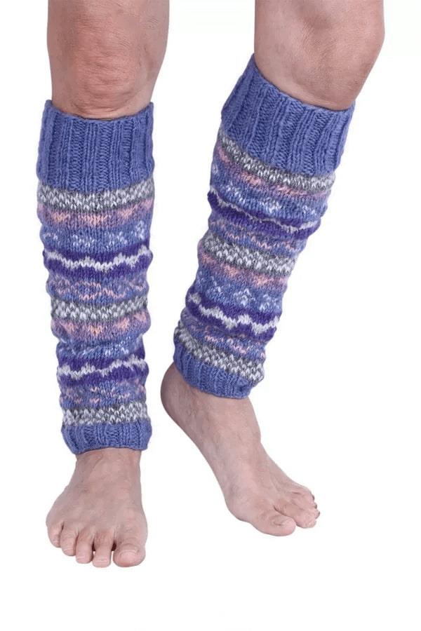 Classic Fairisle Legwarmer Jacaranda