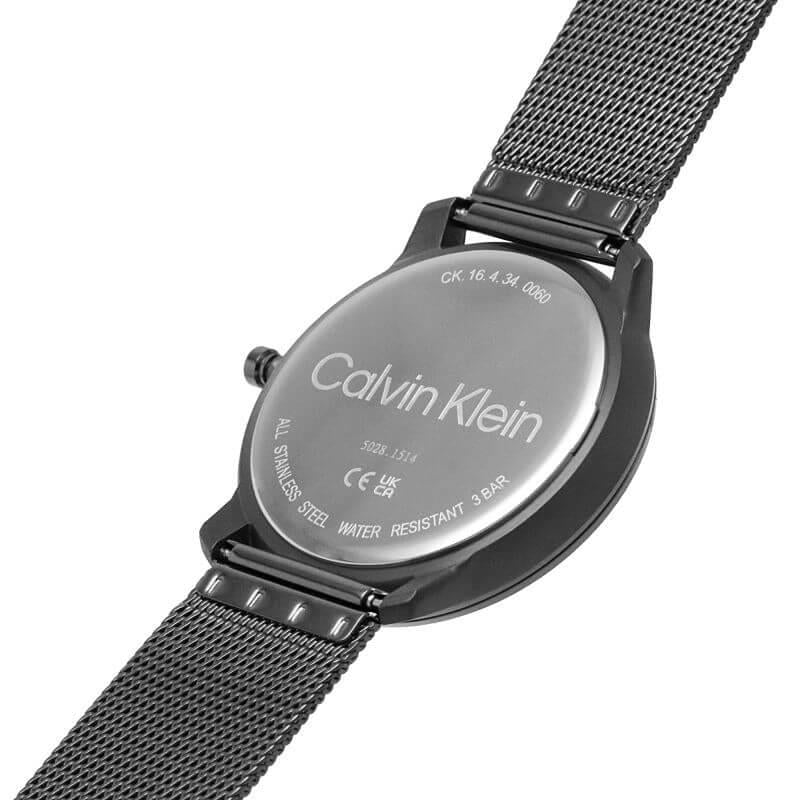 Iconic Dark Grey CK Dial & Dark Grey Mesh Strap Watch