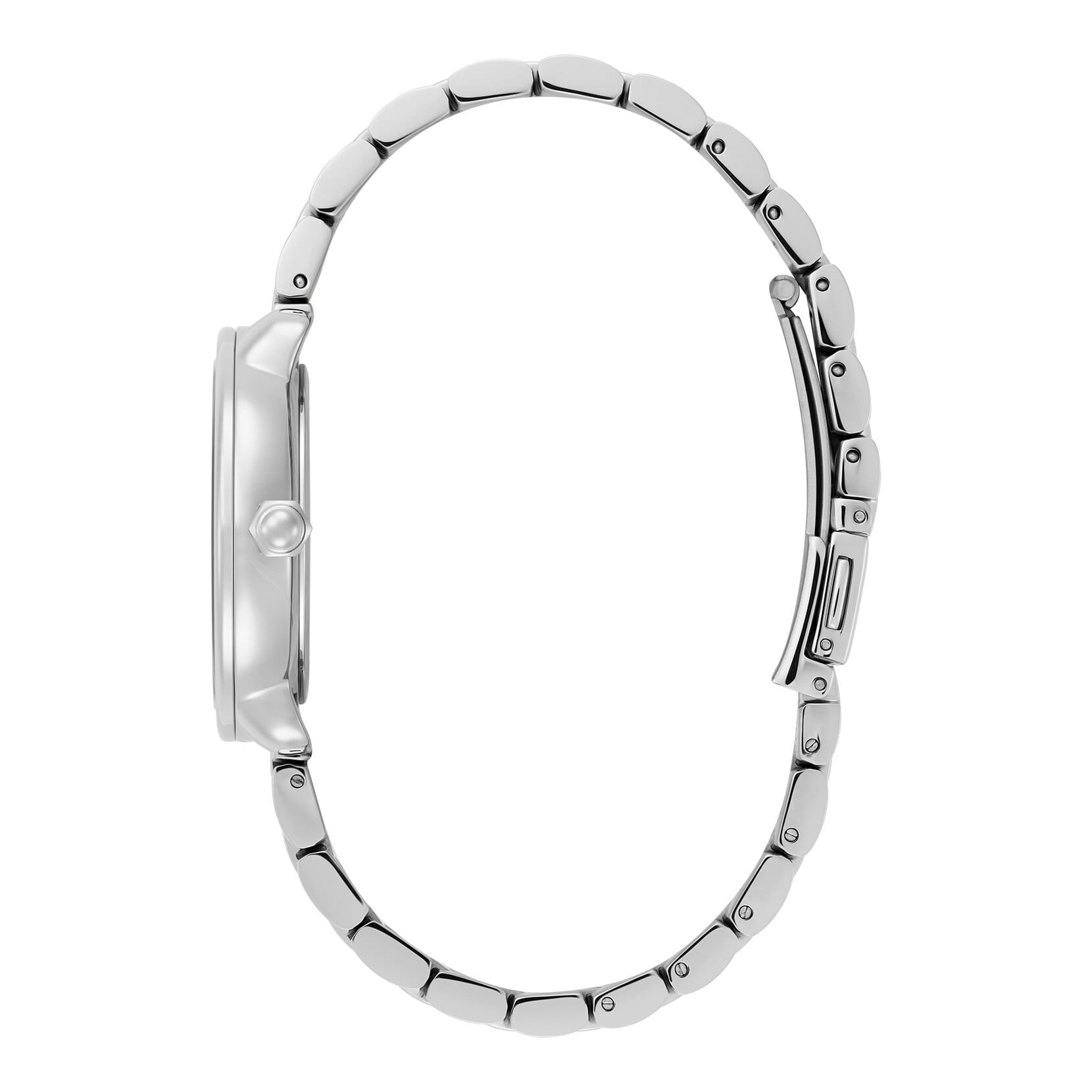 Celestial Moonphase Light Pink Dial With Stainless Steel Bracelet Ladies Watch