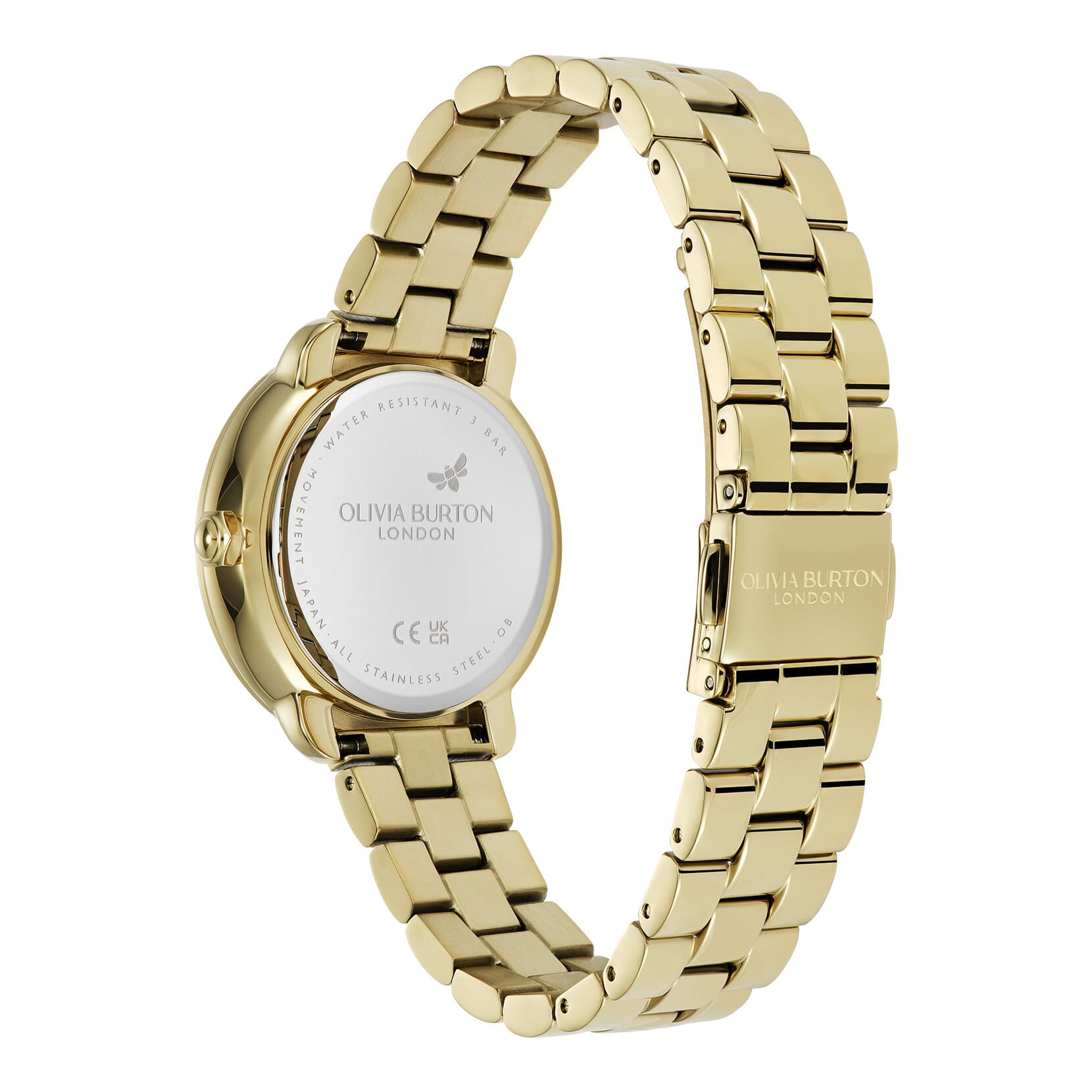 Celestial Moonphase Black Dial With Gold Plated Bracelet Ladies Watch