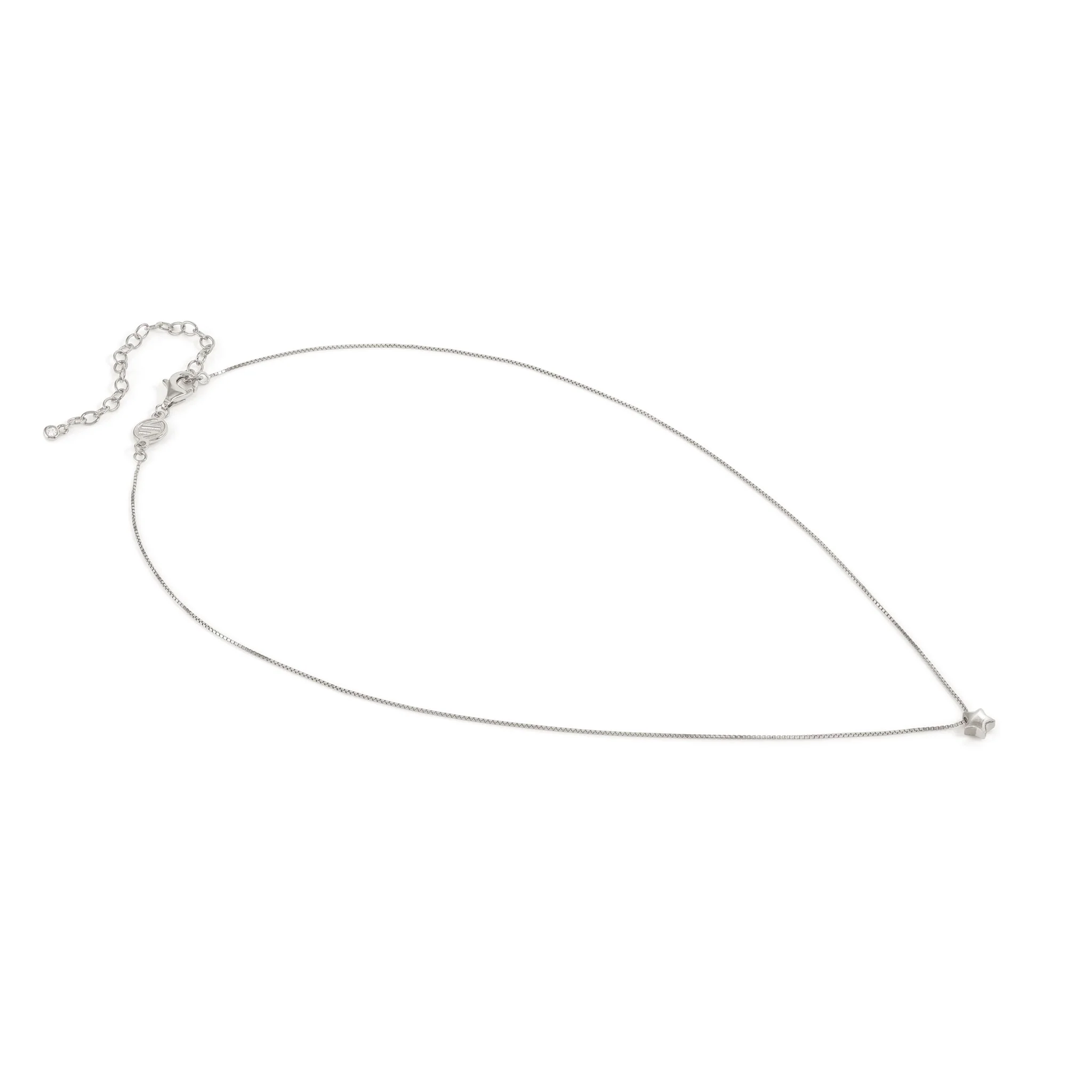 Silver Armonica Necklace With Star Pendant