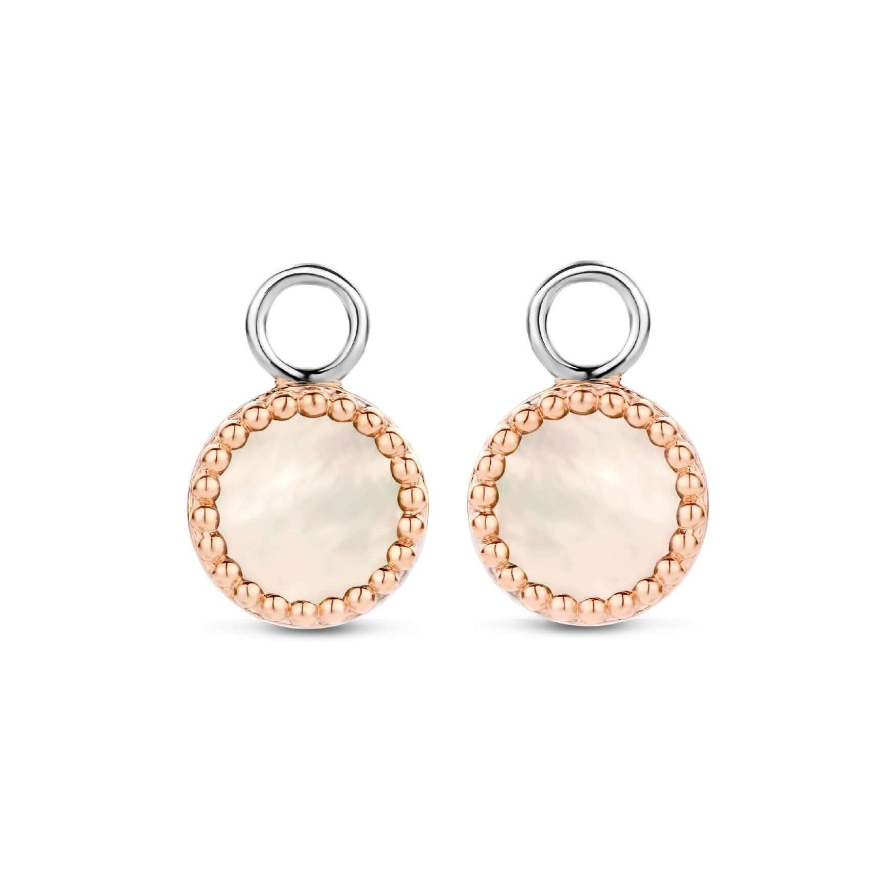 MOP Rose Gold Plated Bubble Setting Ear Charm