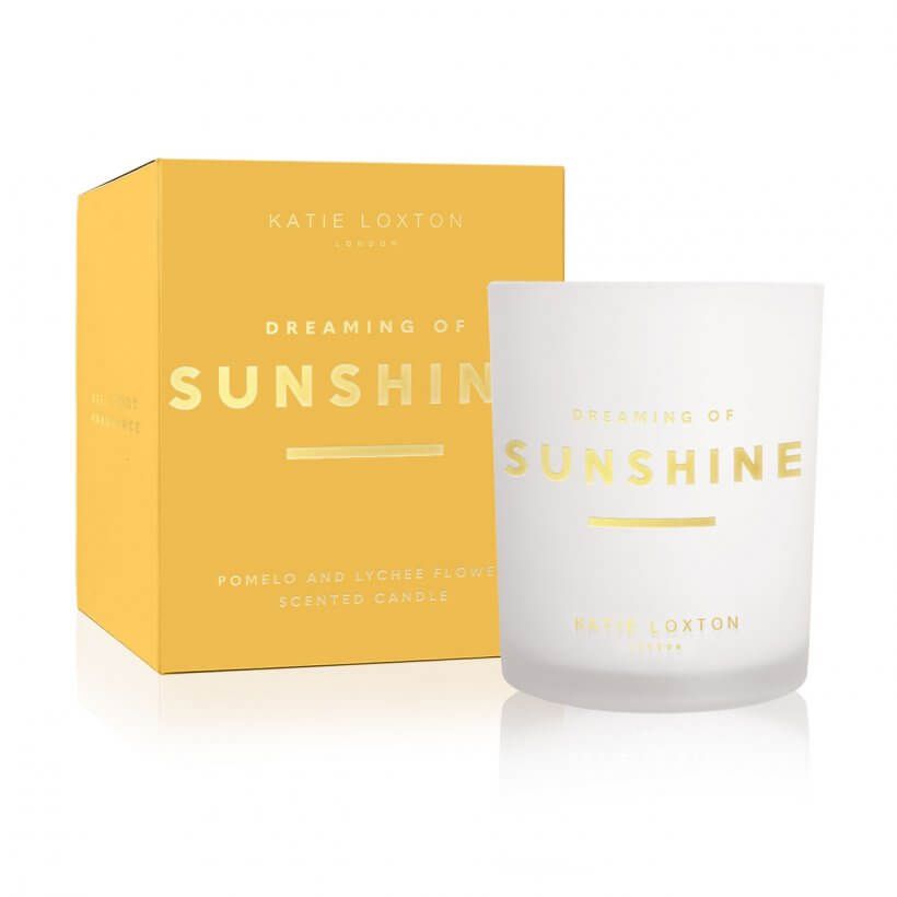 Sentiment Candle | Dreaming Of Sunshine | Pomelo And Lychee Flower