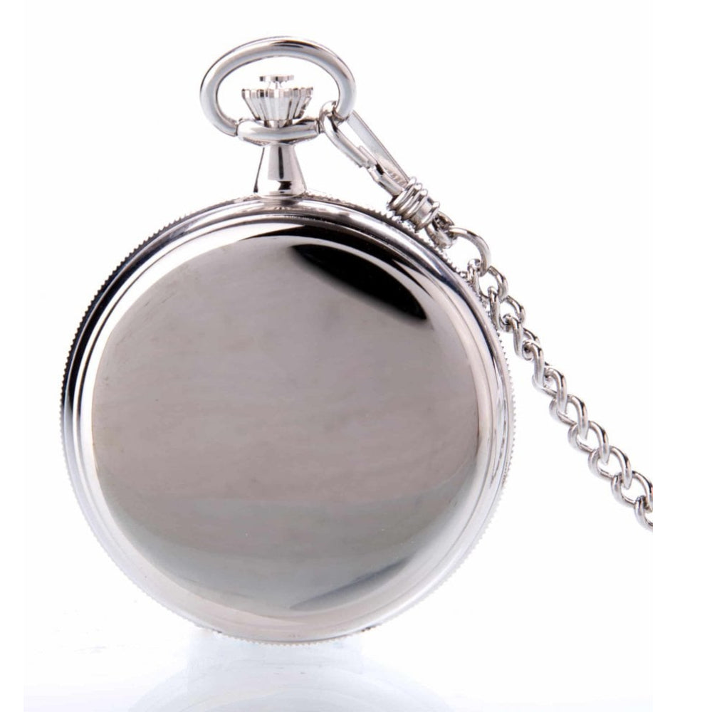 The St James - Chrome Mechanical Double Hunter Pocket Watch