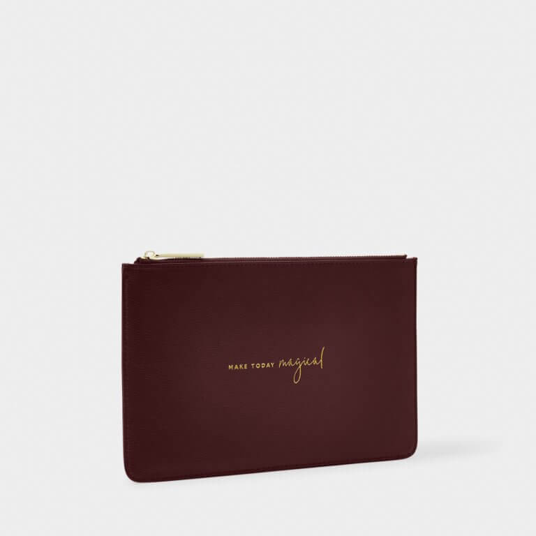 Christmas Pouch | Make Today Magical | Plum | 16cm