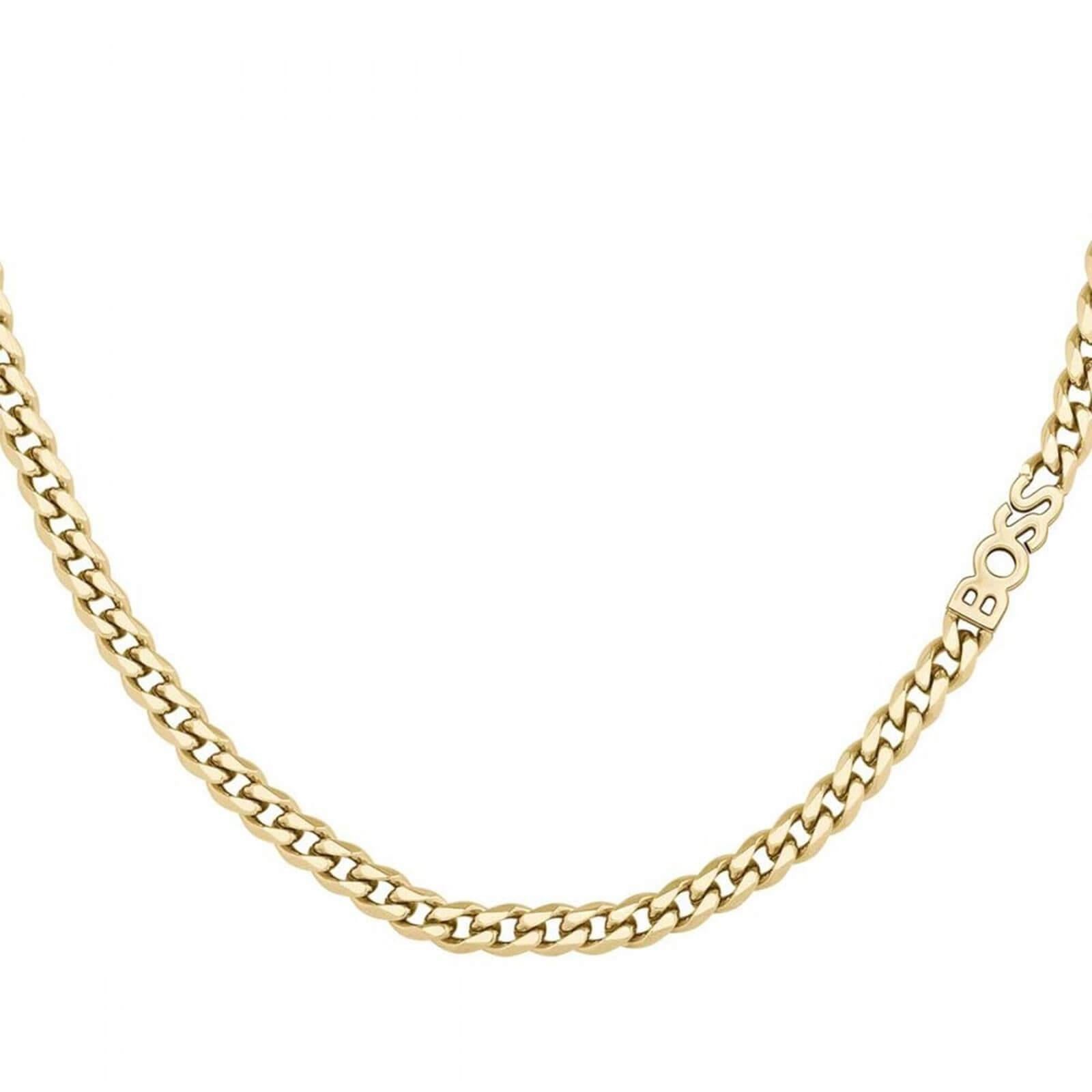 Kassy For Her Gold Plated Chain Logo Ladies Necklace