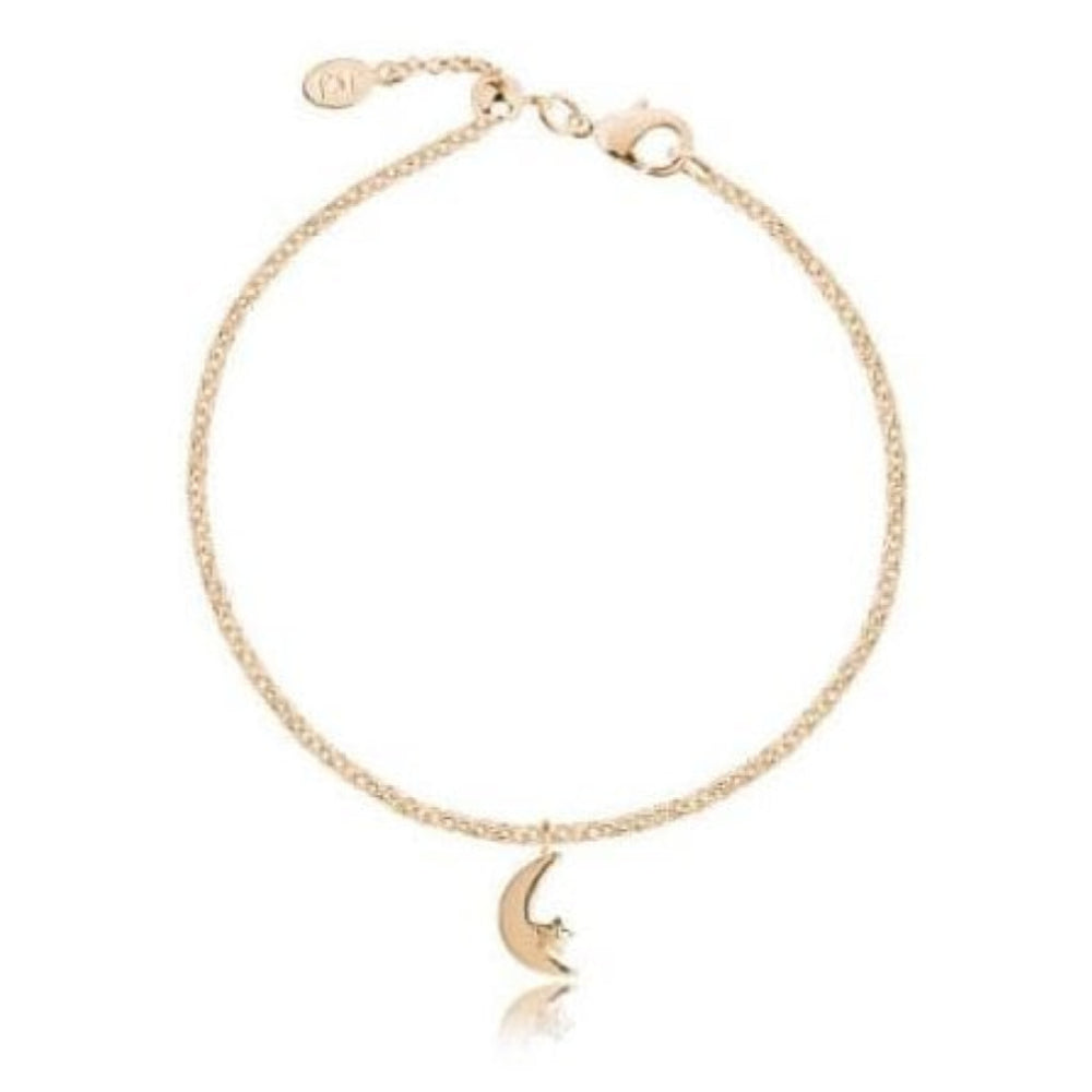 Wish - Dream Big - Yellow Gold Moon Charm Bracelet