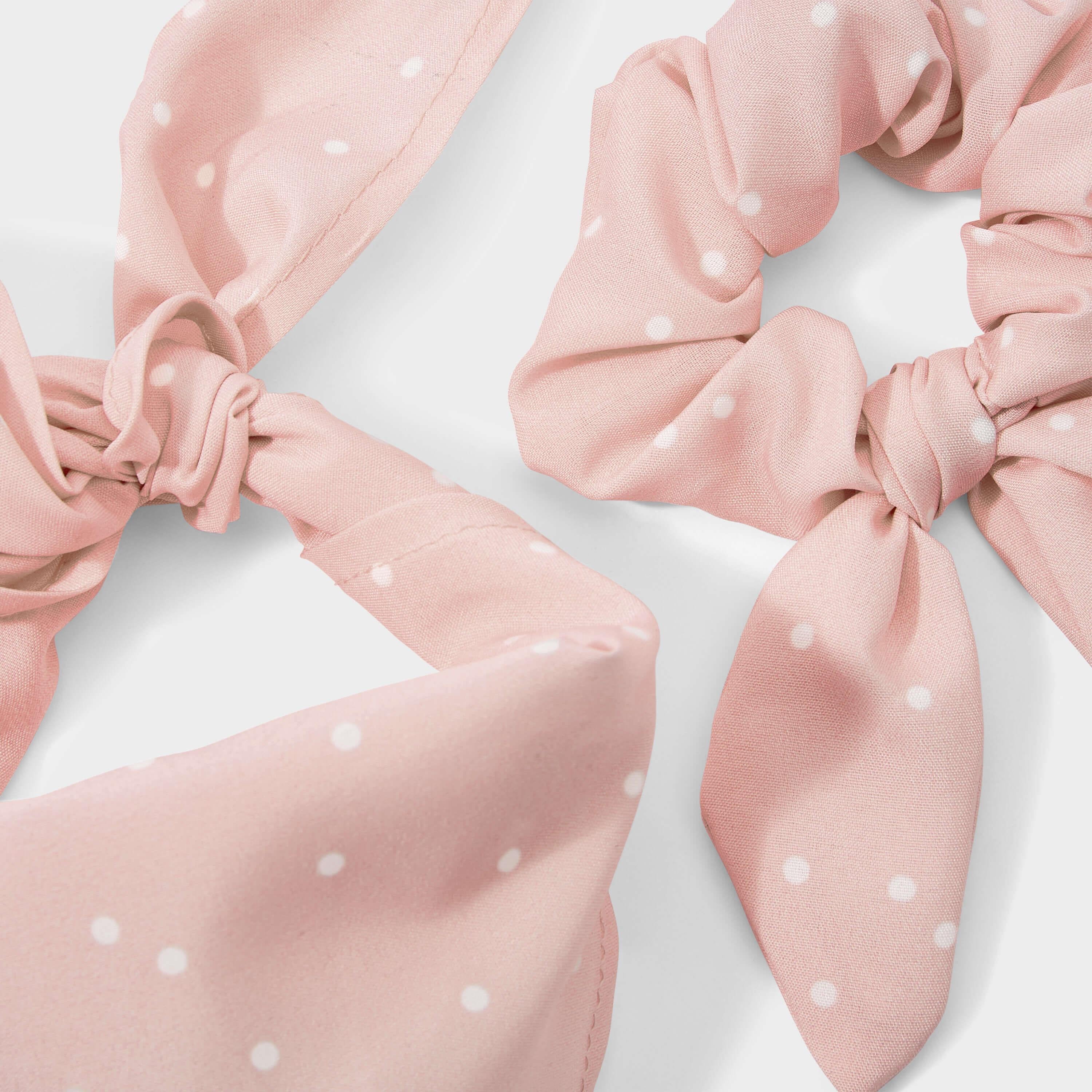 Dog Bandana & Scrunchie Set  | Pink