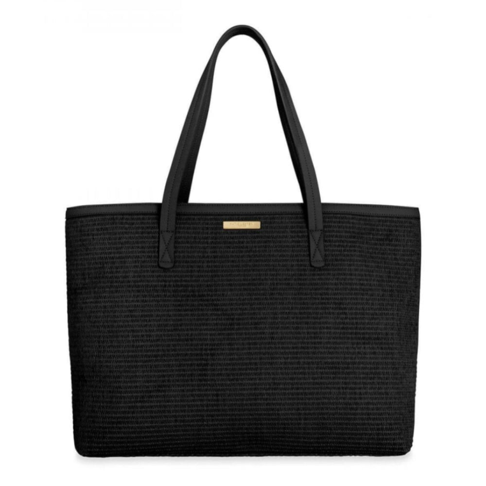Callie Large Tote Beach Bag | Black | 33.8 X 50 X 18cm